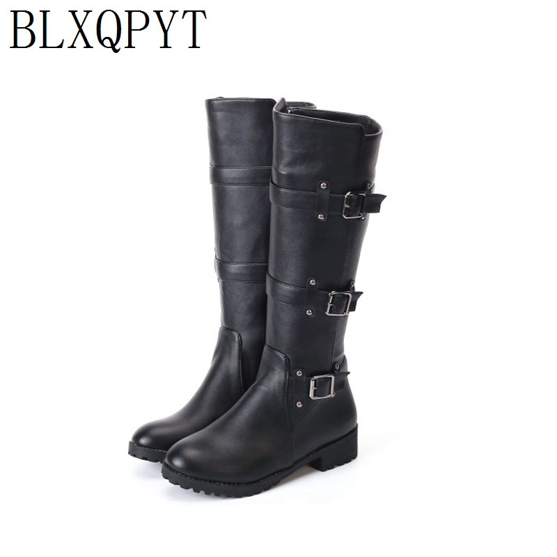 Riding Boot Short - Blxqpyt joelho botas altas mulheres outono