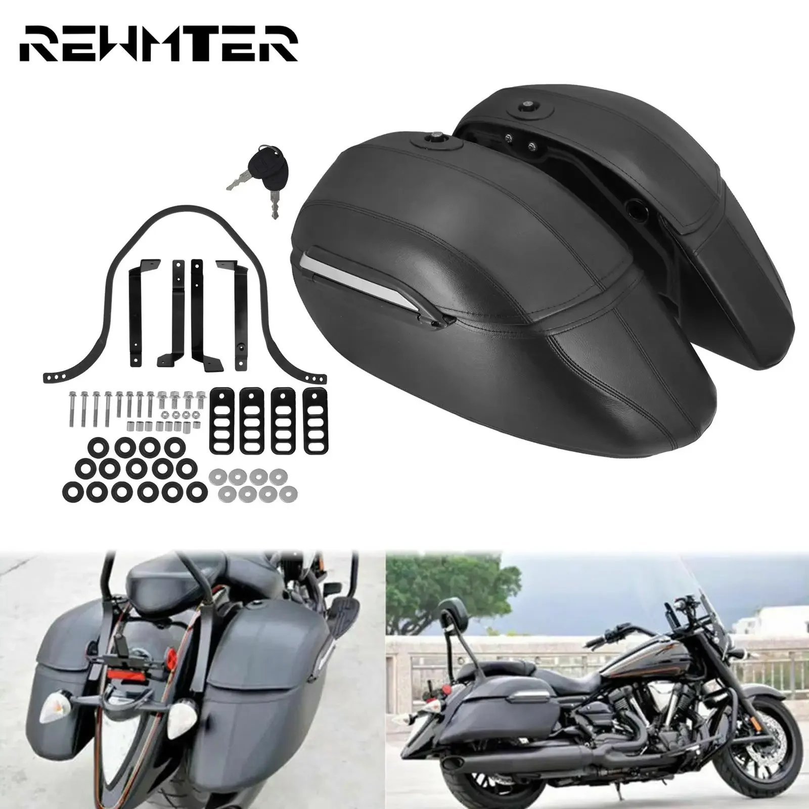 Motorcycle Gear Pants - Bolsa dura para motocicleta, alforjes para