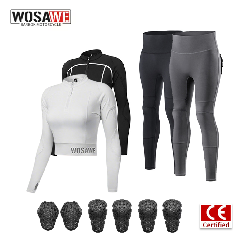 Motorcycle Gear Jacket Women - Conjunto de Jaqueta Curta e Calças