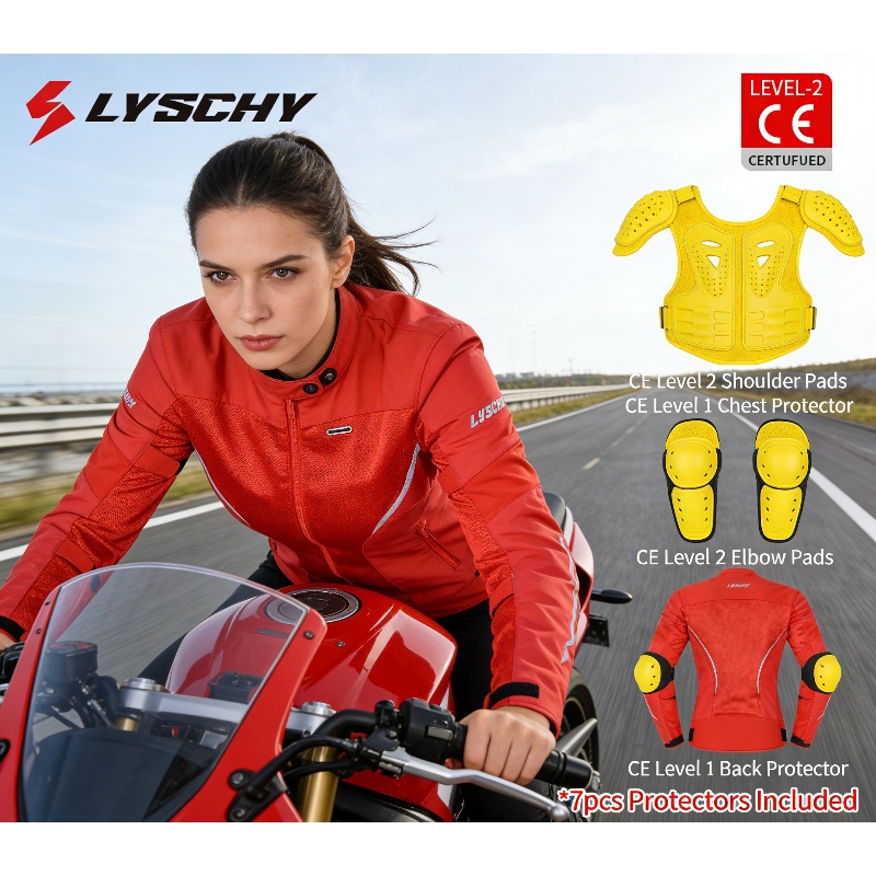 Motorcycle Gear Jacket Women - Jaqueta de Motocicleta Feminina em Malha