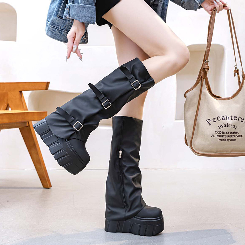 14cm salto joelho botas altas  - Riding Boot Short avaliação e preço