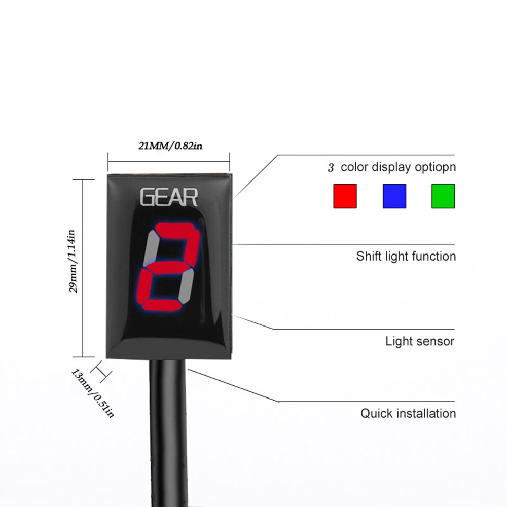 Indicador de exibição de engre - Motorcycle Gear Display avaliação e preço