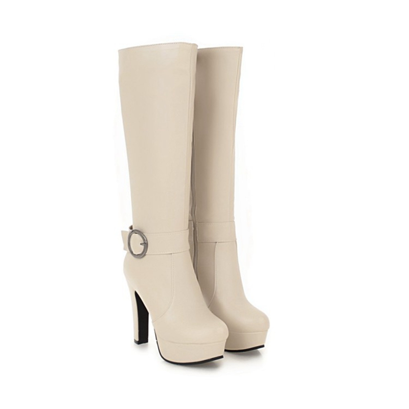 Joelho botas altas moda femini - Riding Boot Short avaliação e preço