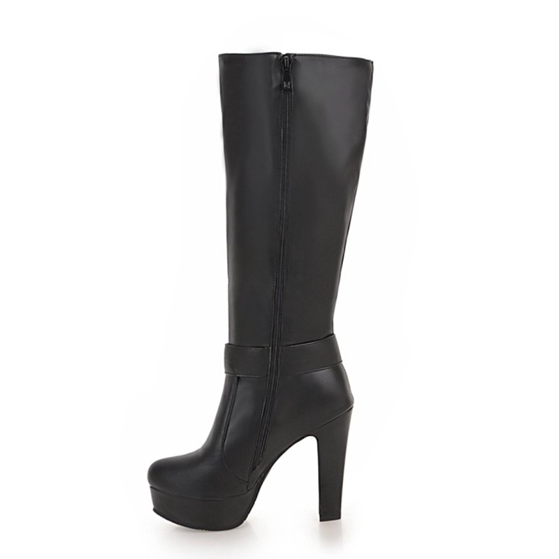 Joelho botas altas moda femini - Riding Boot Short avaliação e preço