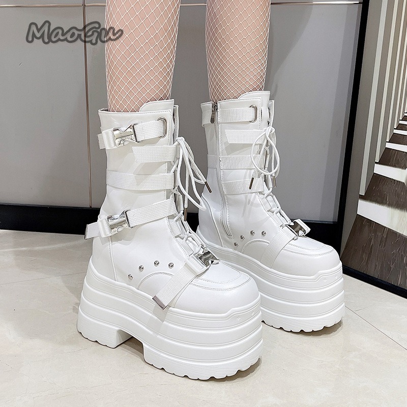 Design de moda super alta bota - Motorcycle Gear Pants avaliação e preço